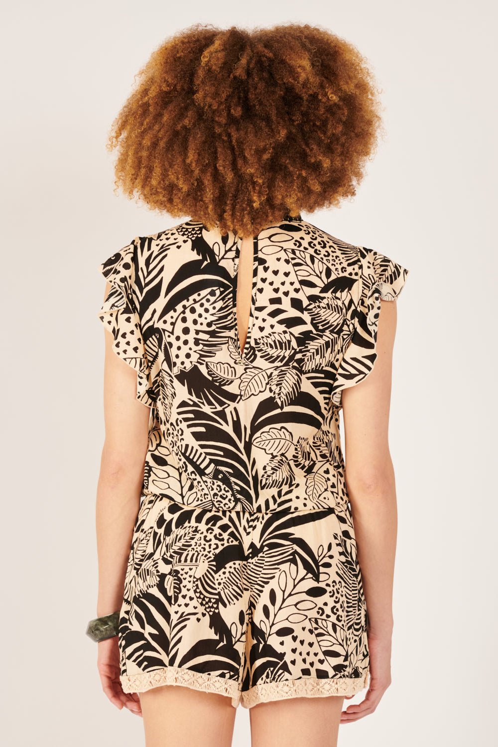 Short Jumpsuit Sasha - Black Toucan