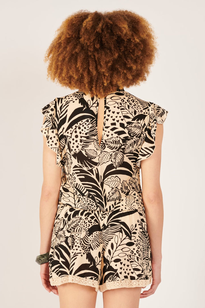 Short Jumpsuit Sasha - Black Toucan