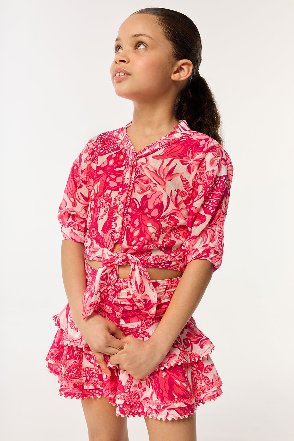 Kids Mini Skirt Alizee - Pink Jengel|Resort Collection|Poupette St