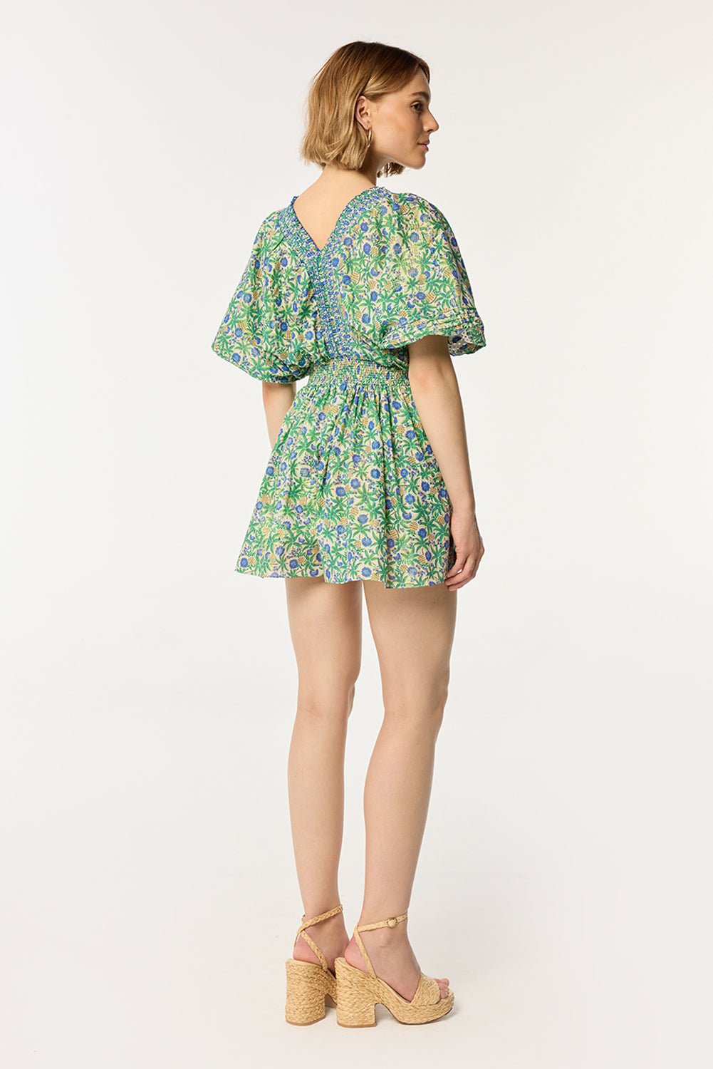 Short Jumpsuit Chantal - Blue Honolulu|Resort Collection|Poupette