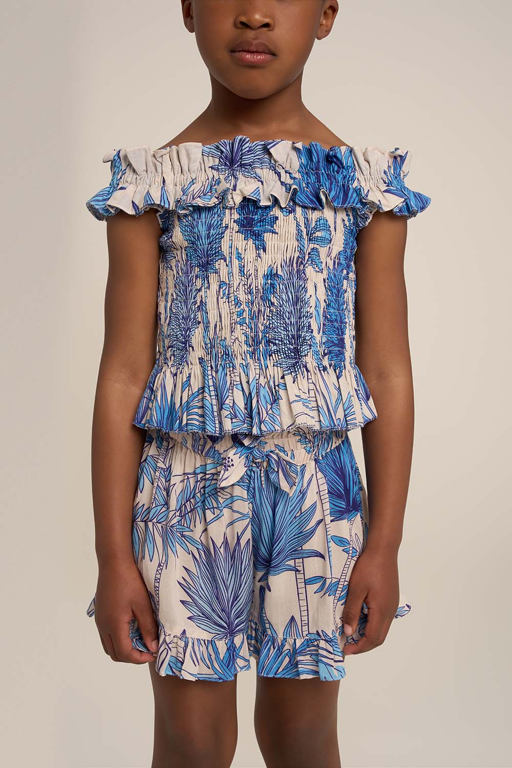 Top Alitza pour fille - Blue Preveli Beach