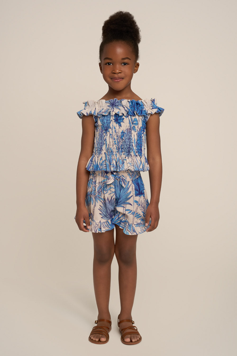 Top Alitza pour fille - Blue Preveli Beach