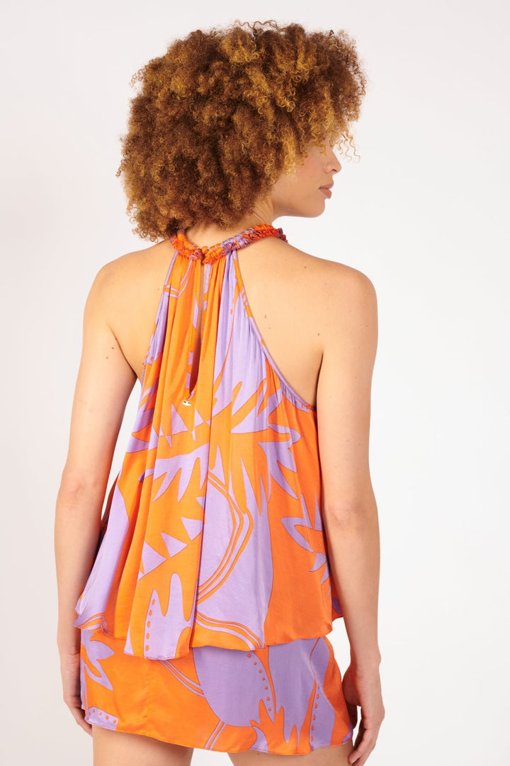 Top Cleo - Orange Oasis