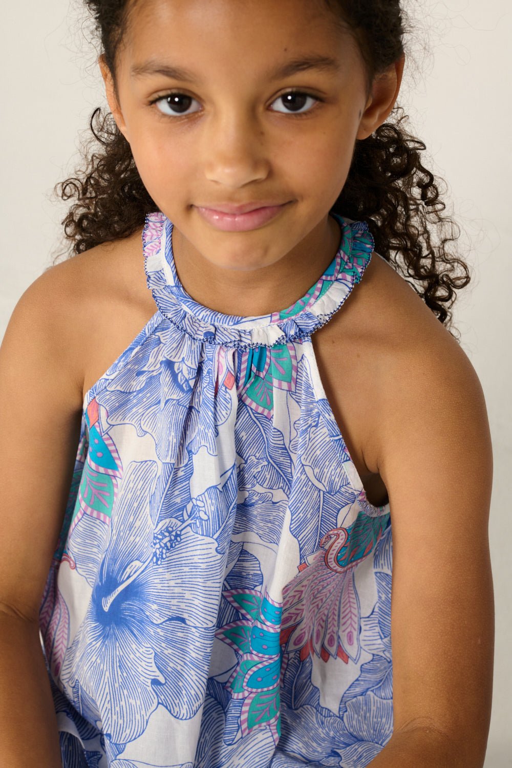 Top Cleo pour fille - Blue Padang