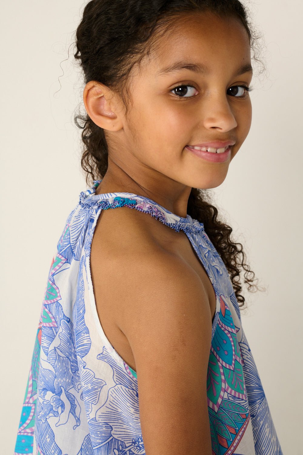 Top Cleo pour fille - Blue Padang