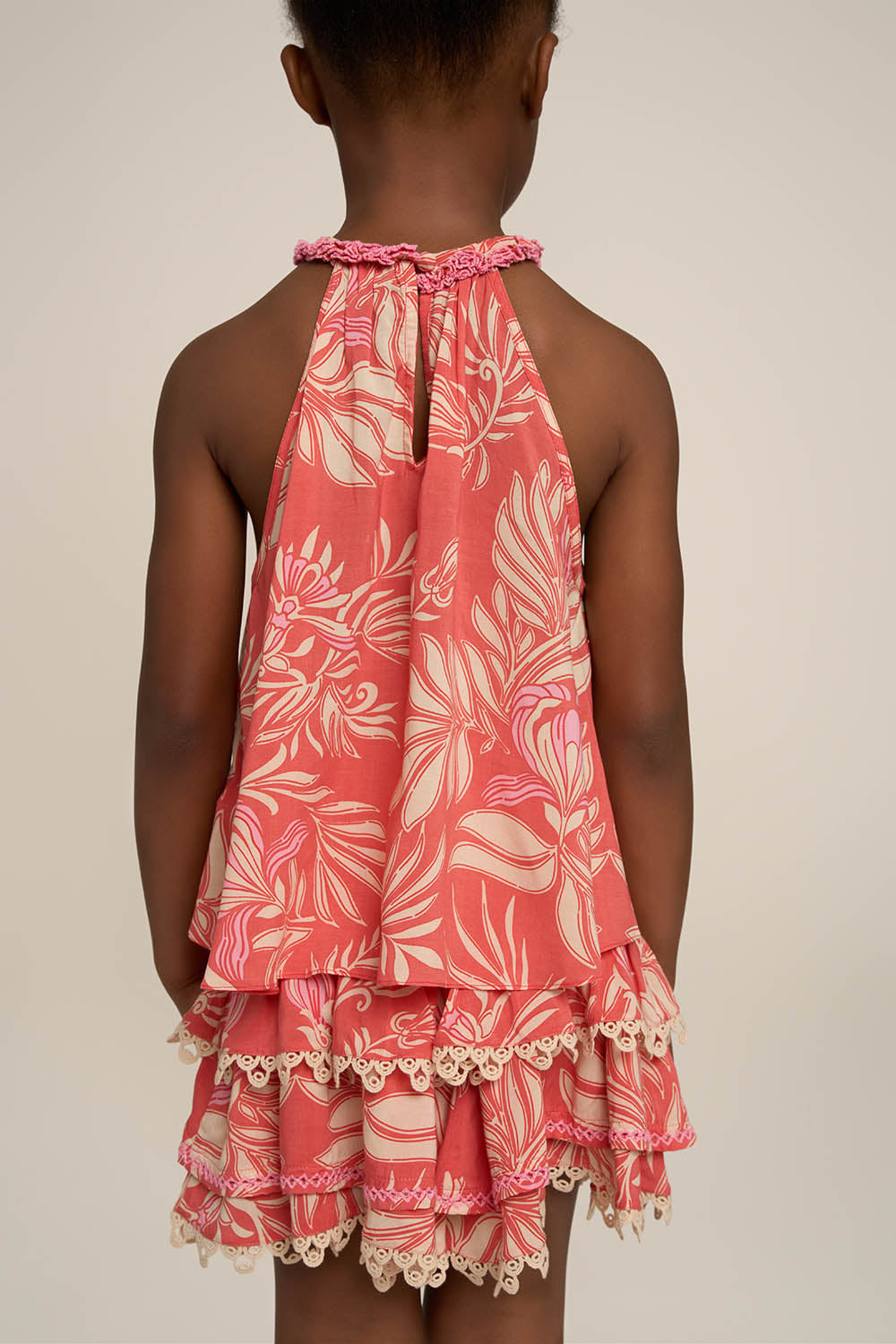 Pink Cleo girls' top by Poupette St Barth, stylish shirt with vibrant pink color and detailed design, perfect for casual wear.