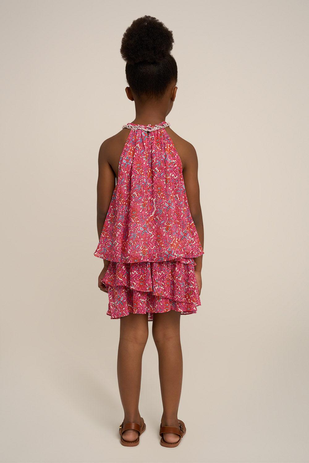 Top Cleo pour fille - Pink Tiny Blooms