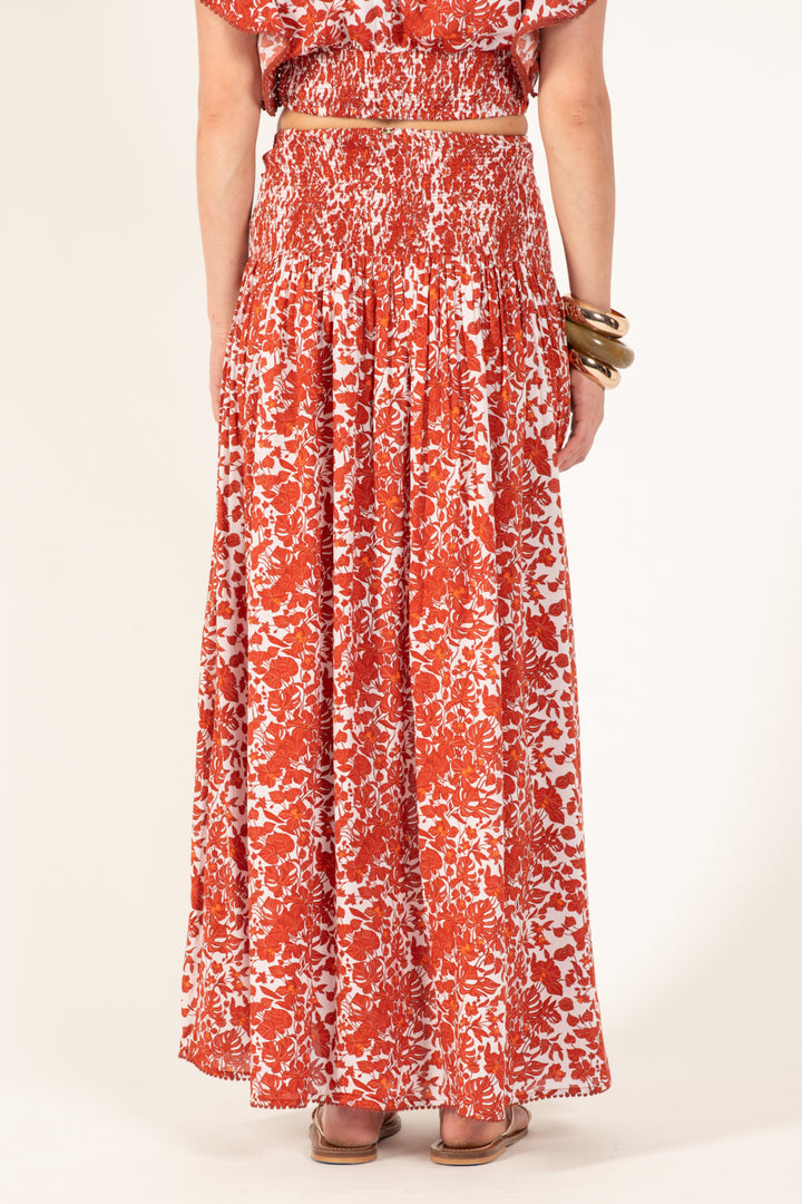 Long Skirt Carla - Paprika Aquaflora