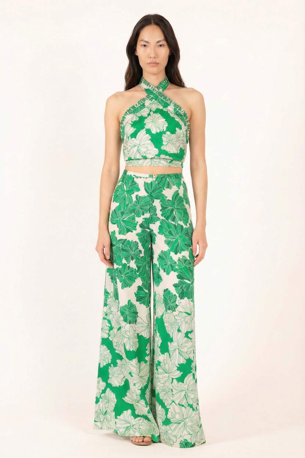 Top Suma - Green Flower Bunch - Poupette St Barth