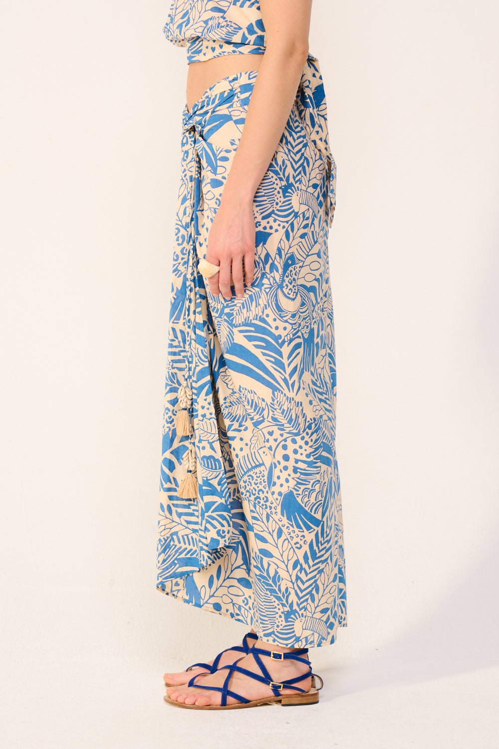 Jupe Longue Uma - Blue Toucan