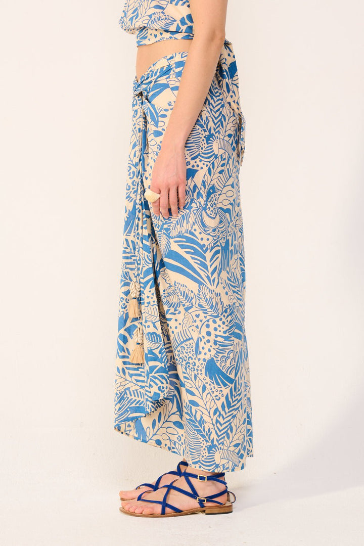 Jupe Longue Uma - Blue Toucan