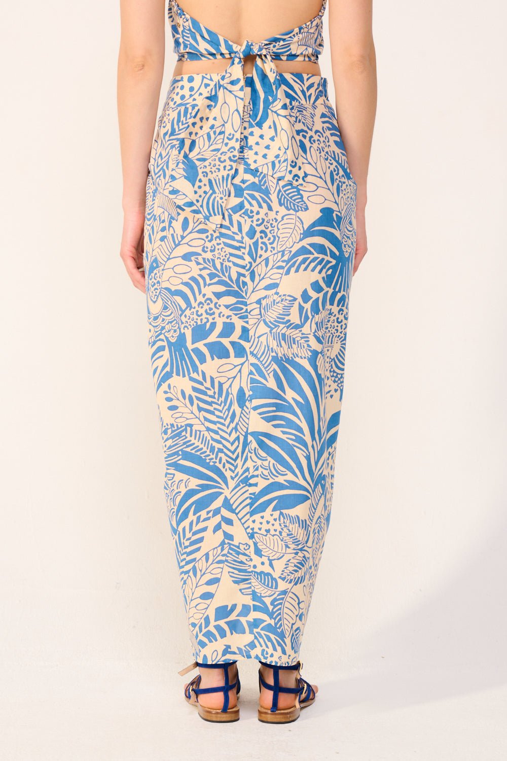 Jupe Longue Uma - Blue Toucan