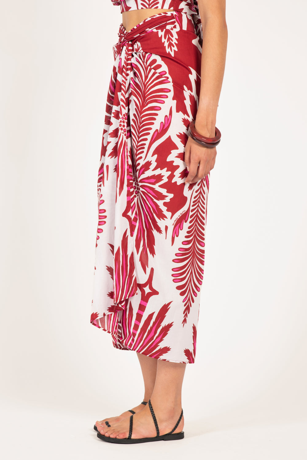 Long Skirt Uma - Bordo Cartagena