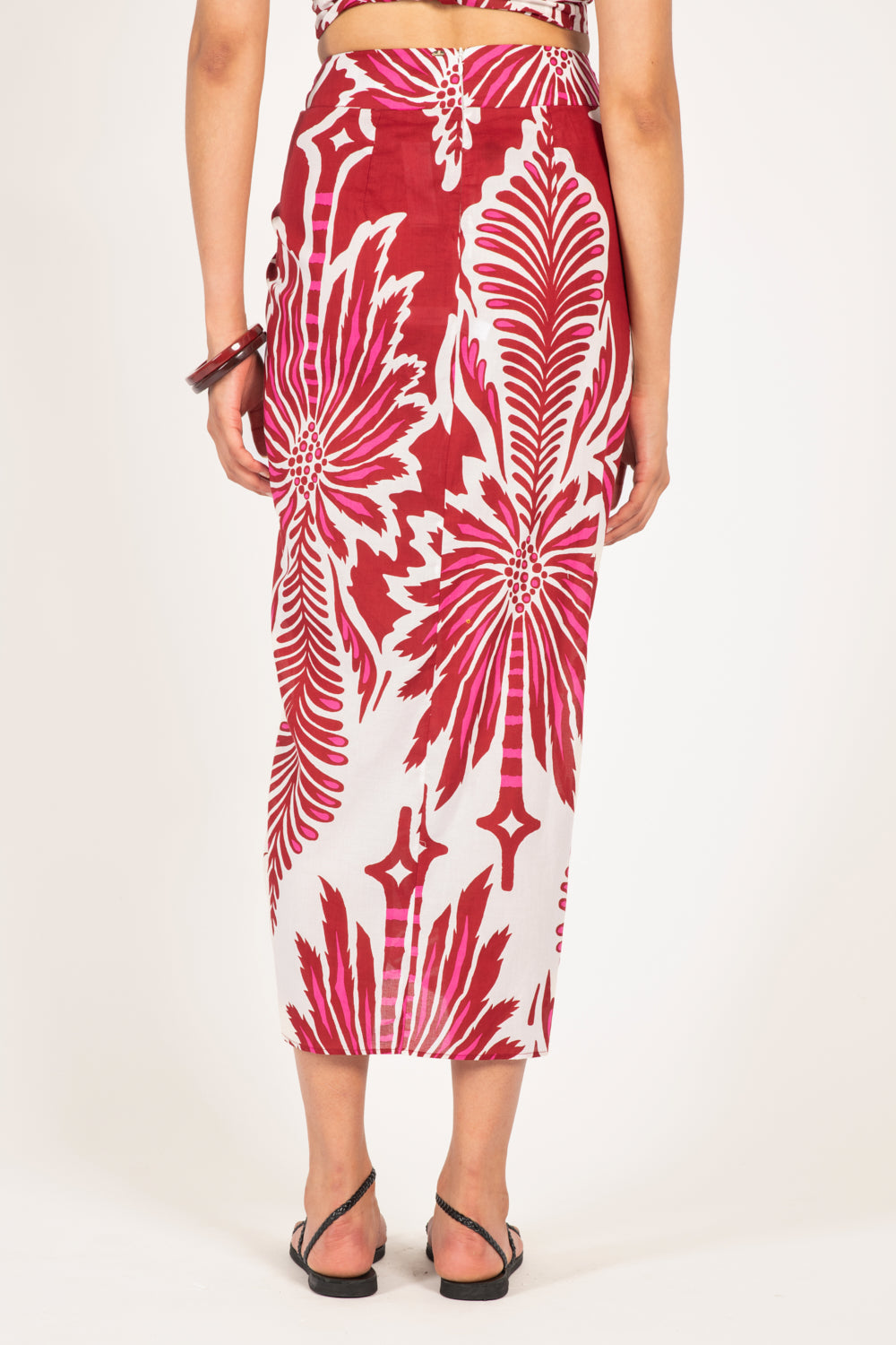 Long Skirt Uma - Bordo Cartagena