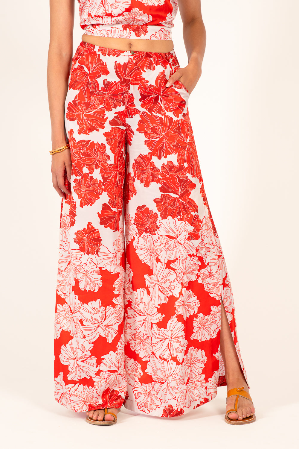 Pant Clea - Red Flower Bunch