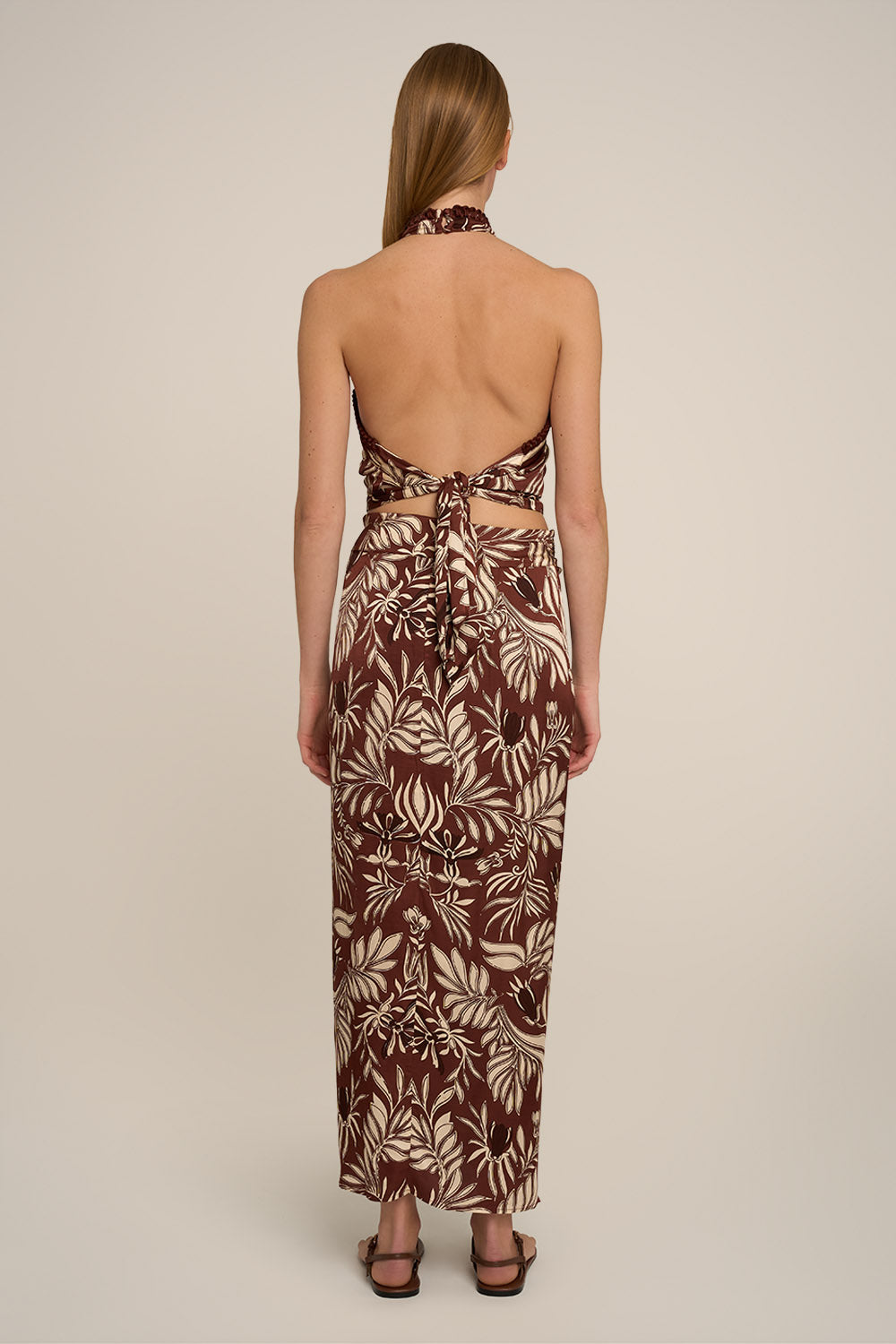 Long Skirt Uma - Brown Kerylos