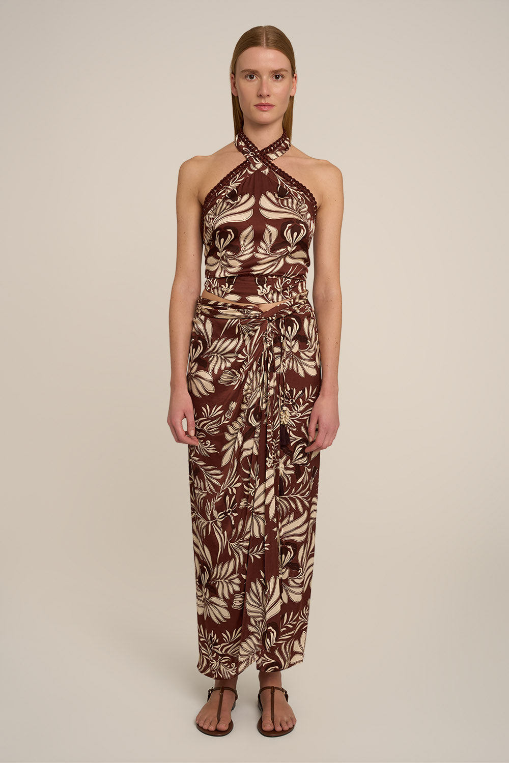 Long Skirt Uma - Brown Kerylos