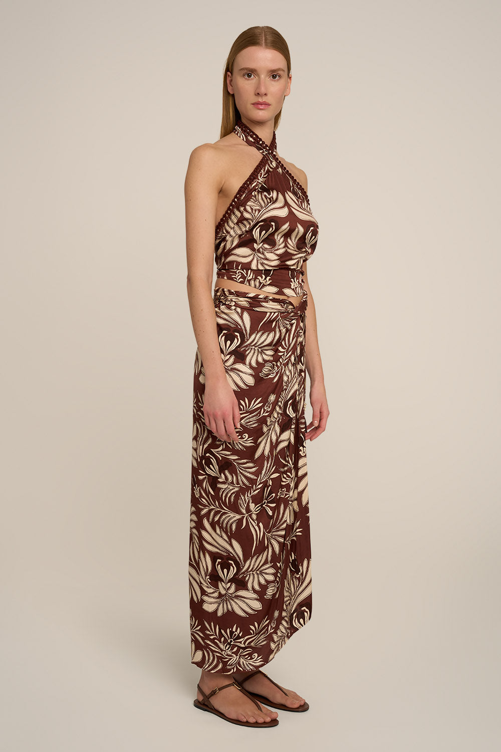 Long Skirt Uma - Brown Kerylos