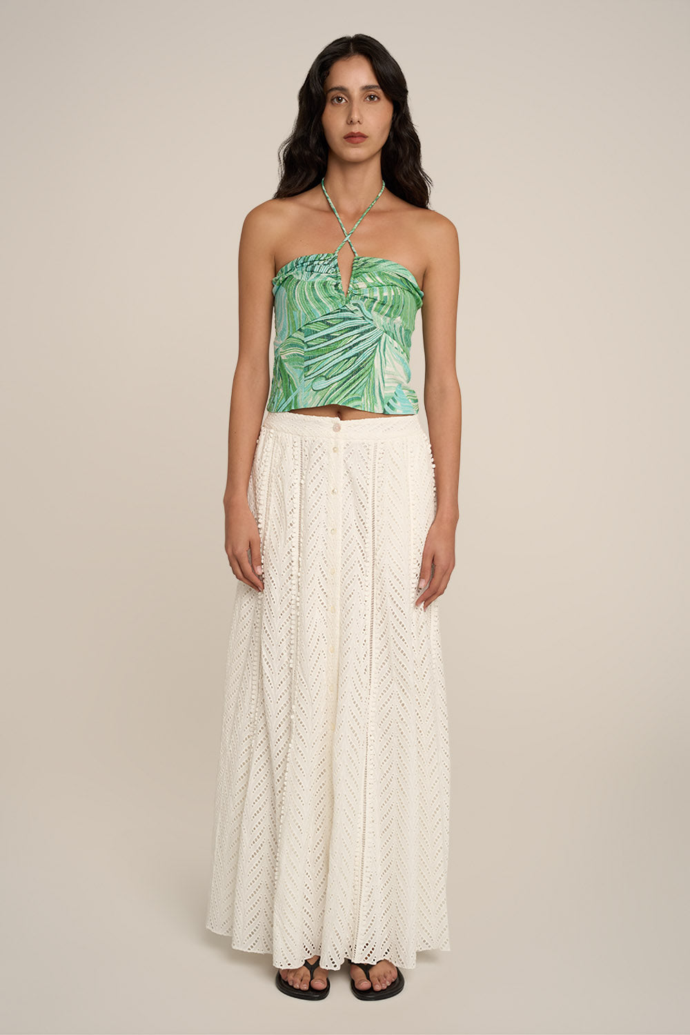 Jupe Longue Lauren - Natural White