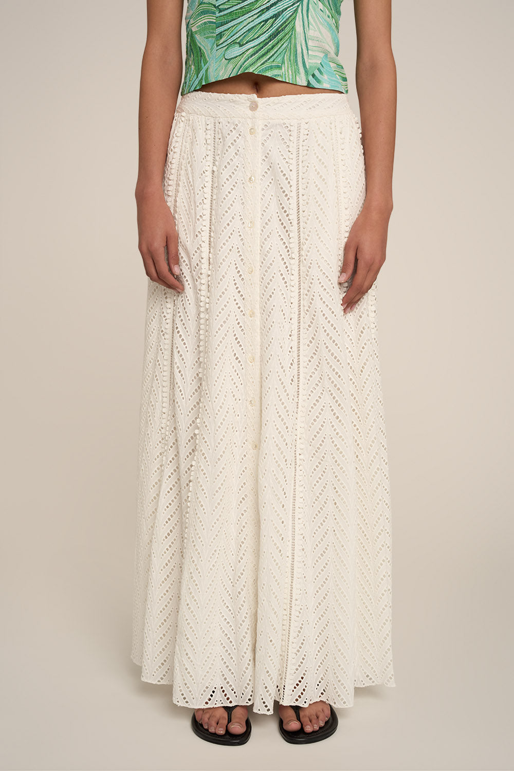 Jupe Longue Lauren - Natural White