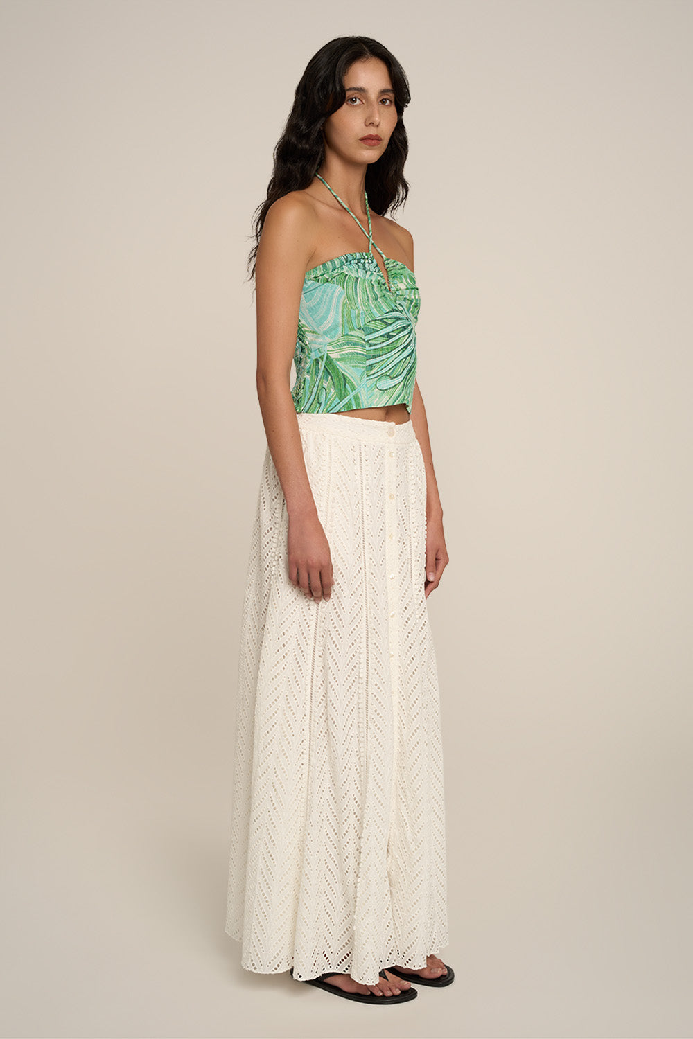 Jupe Longue Lauren - Natural White