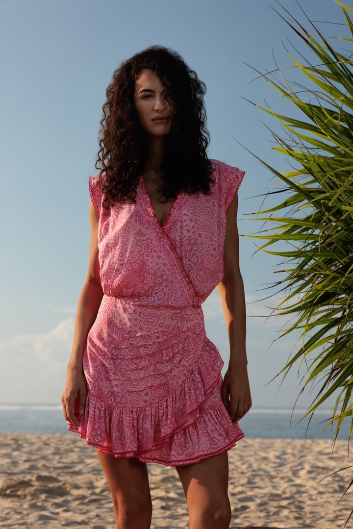 Mini Dress Estelle - Pink Sea Water