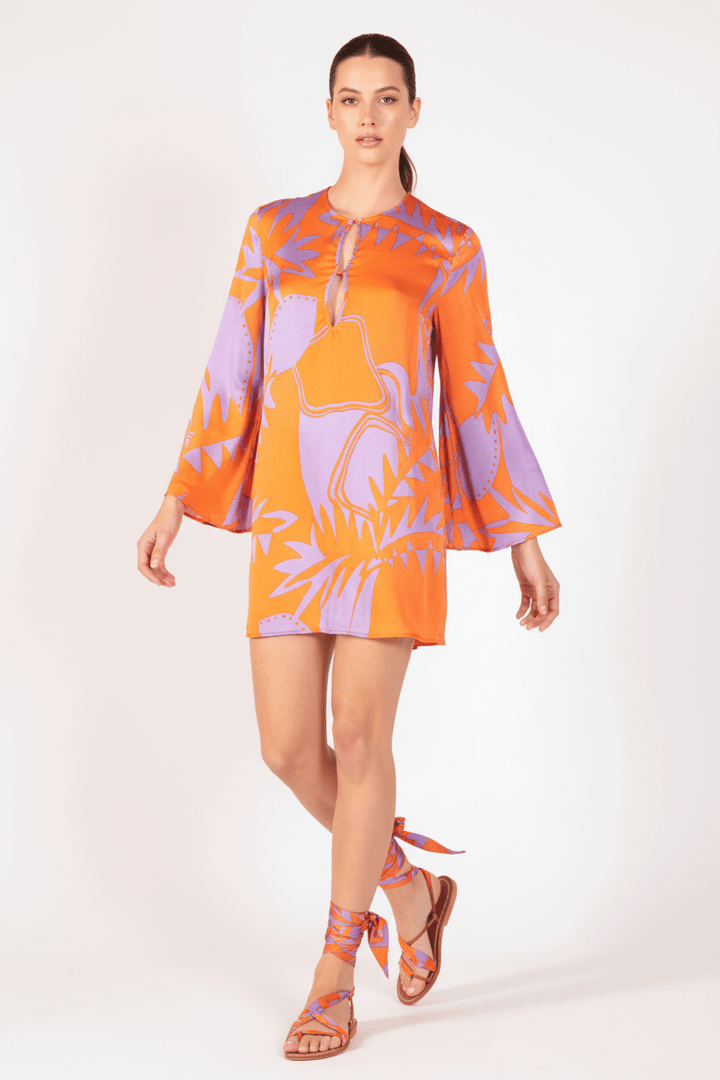 Mini Dress Gia - Orange Oasis - Poupette St Barth