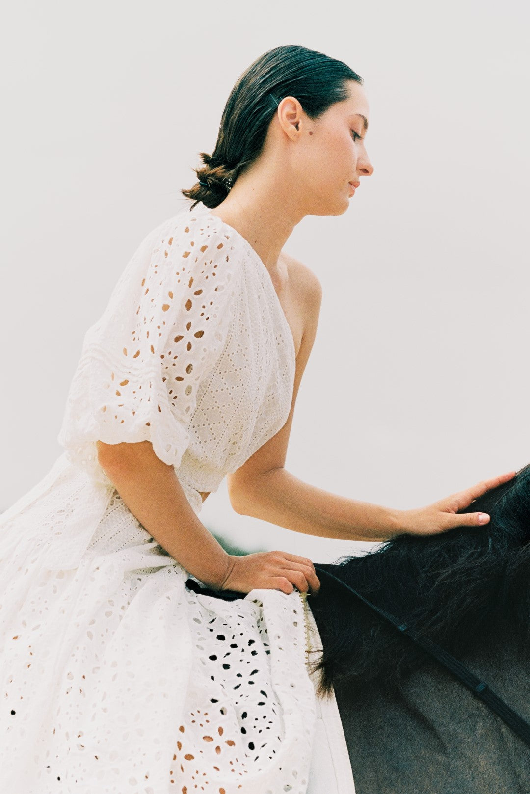 Natural white Long Dress Chantal by Poupette St Barth, flowing fabric and elegant design perfect for summer occasions.