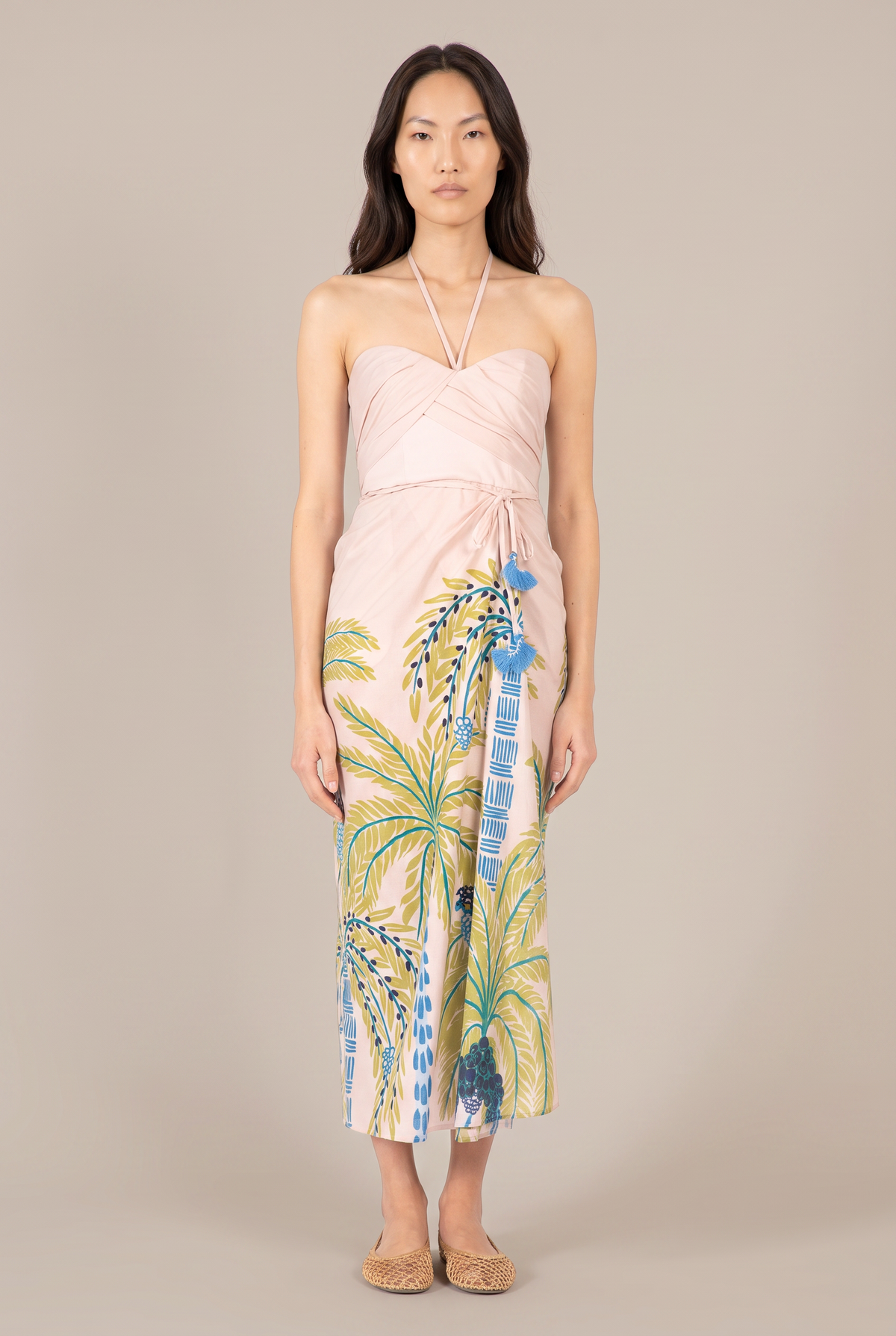 Long Dress Collina - Green Palmrott