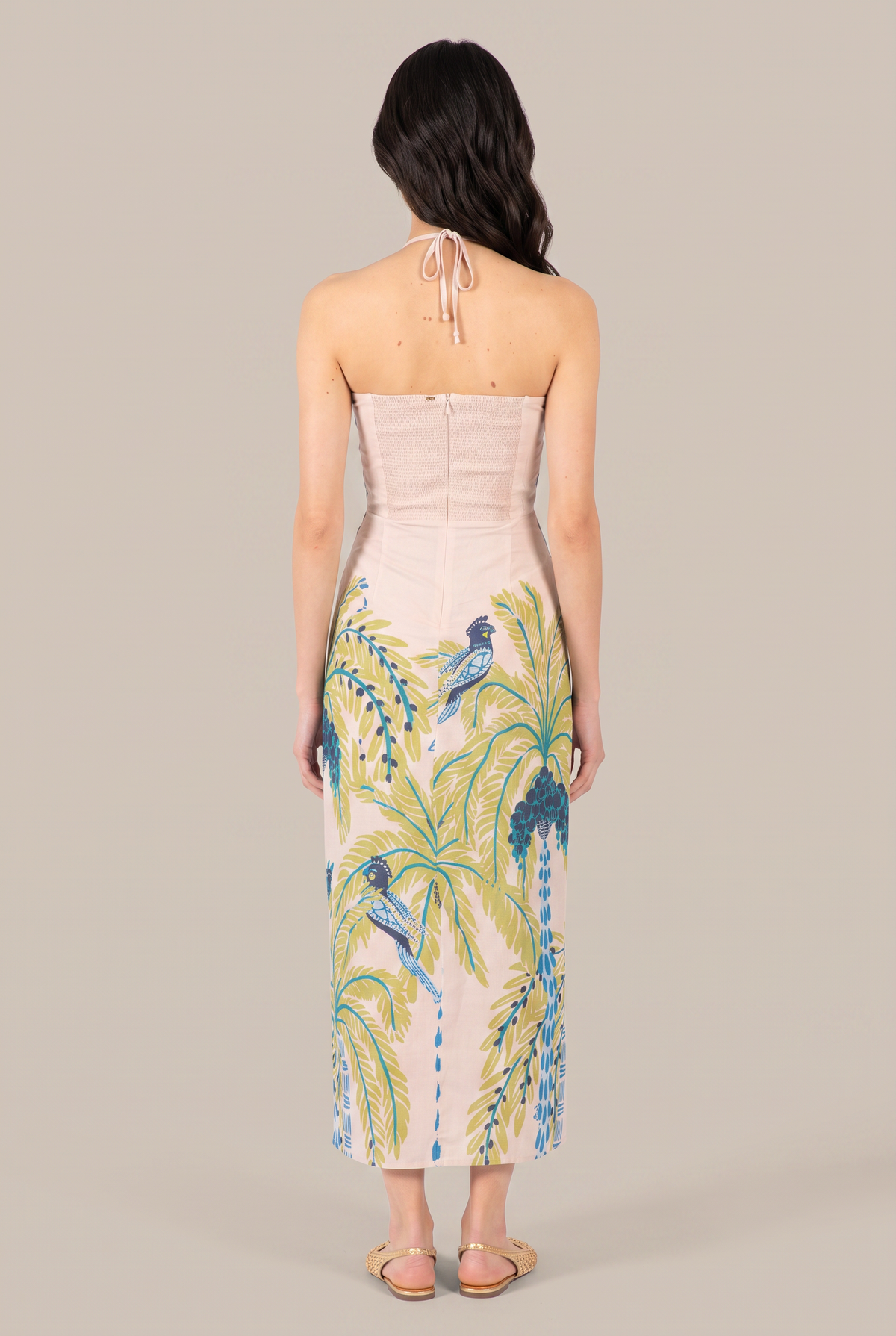 Long Dress Collina - Green Palmrott