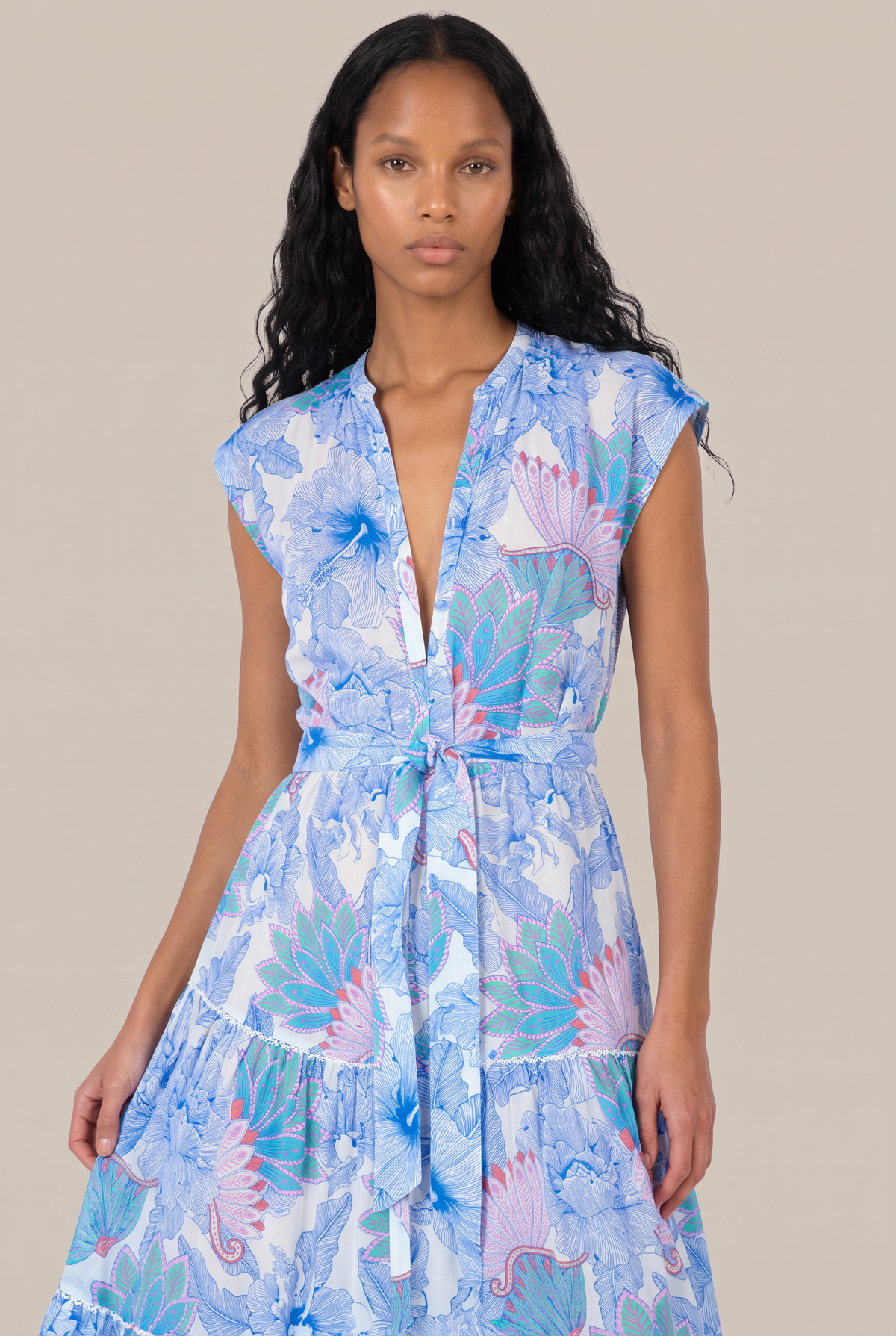 Long Dress Kora - Blue Padang