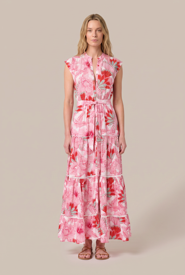 Long Dress Kora - Pink Padang