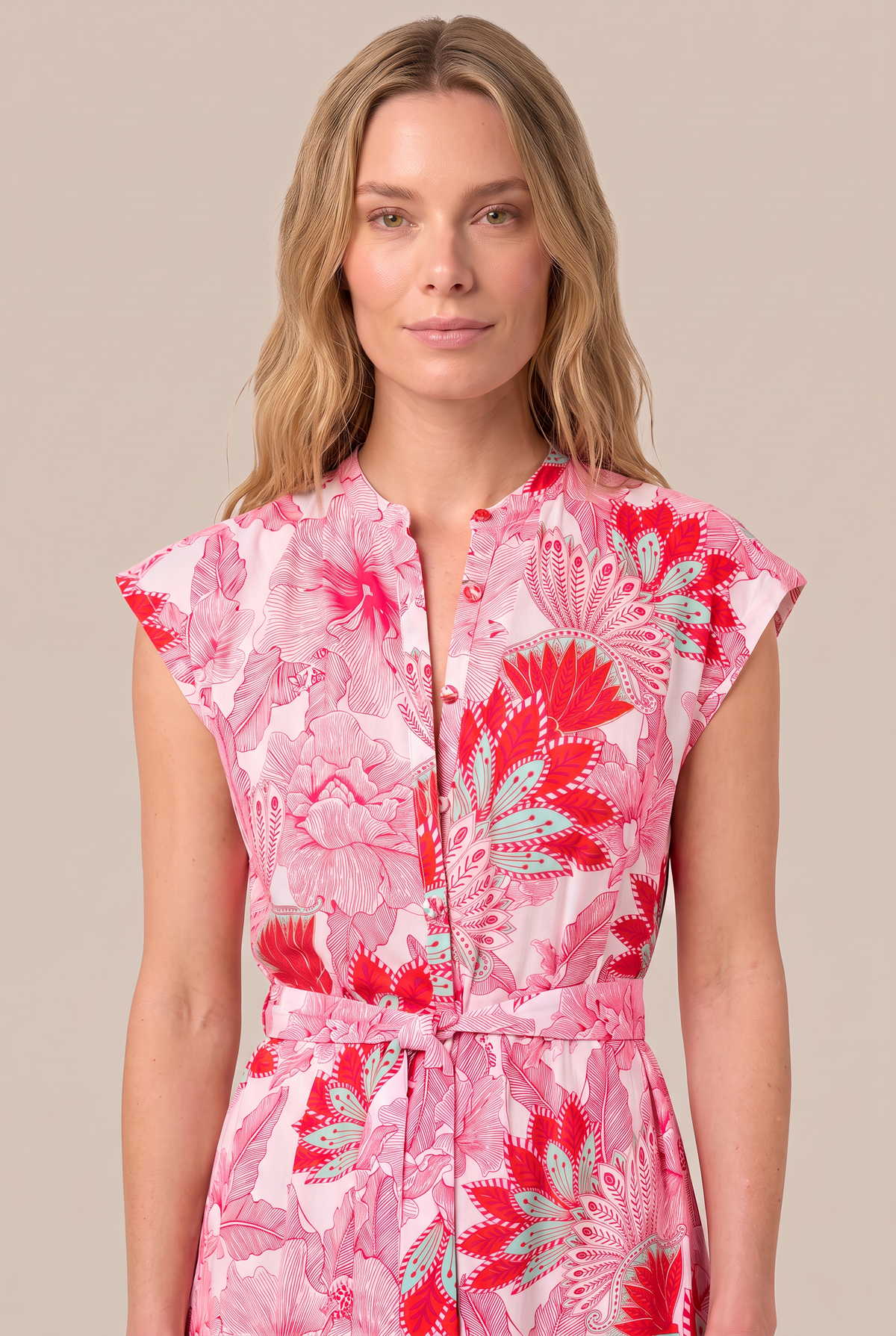 Pink Kora long dress from Poupette St Barth featuring flowing fabric and a stylish, elegant design.