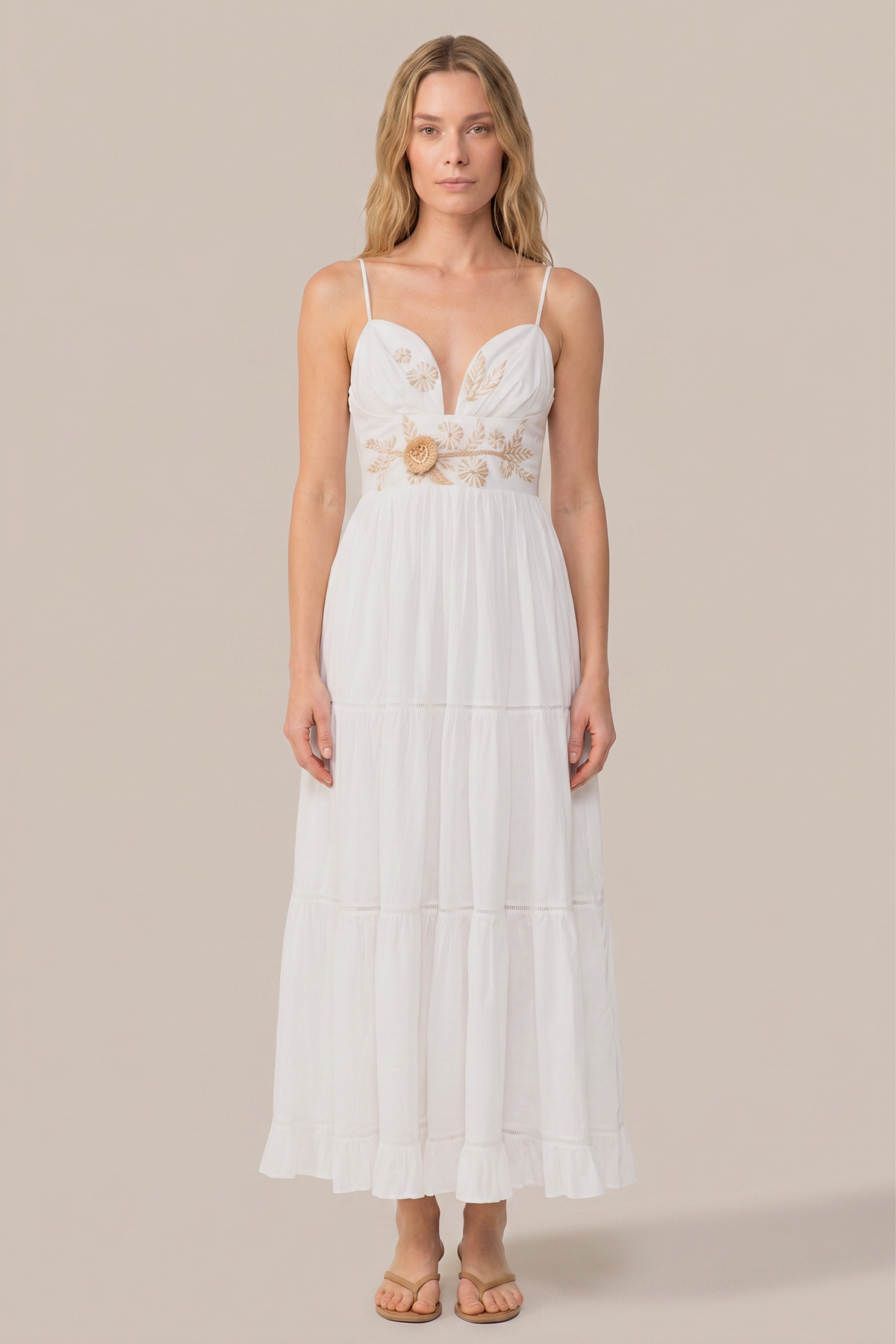 Robe Longue Milena - Natural White Provence