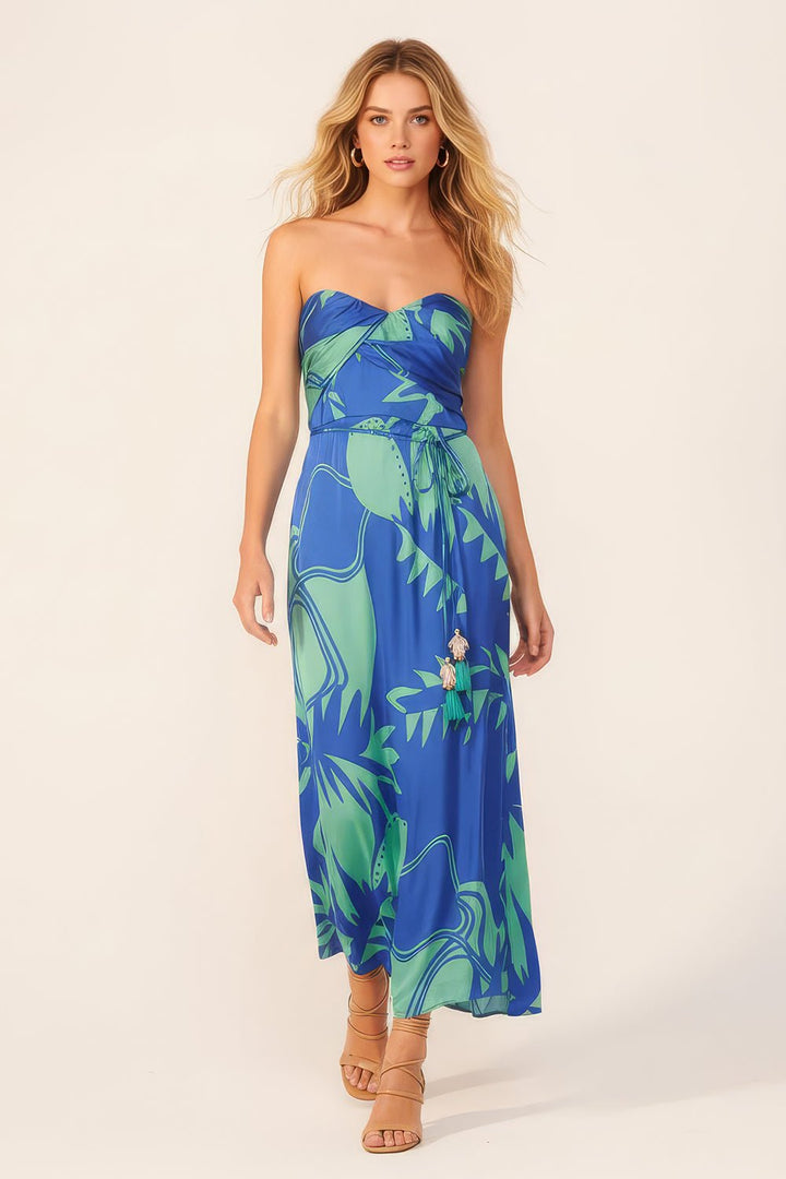 Long Dress Collina - Blue Oasis