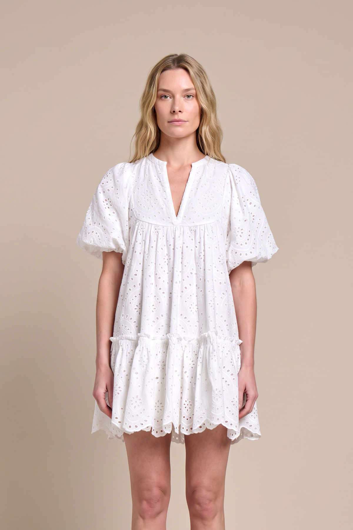 Robe Courte Cruz - Natural White