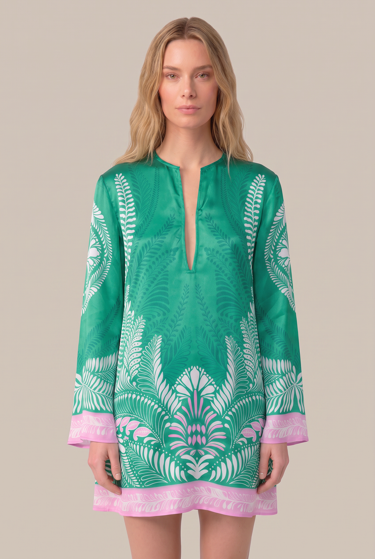 Mini Dress Gia - Green Oolong