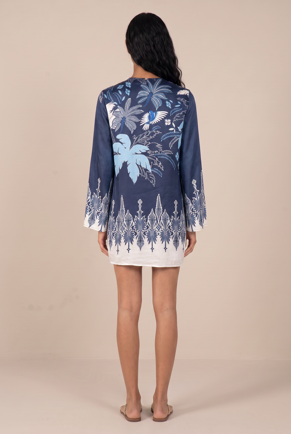 Robe Courte Gia - Navy Canopy