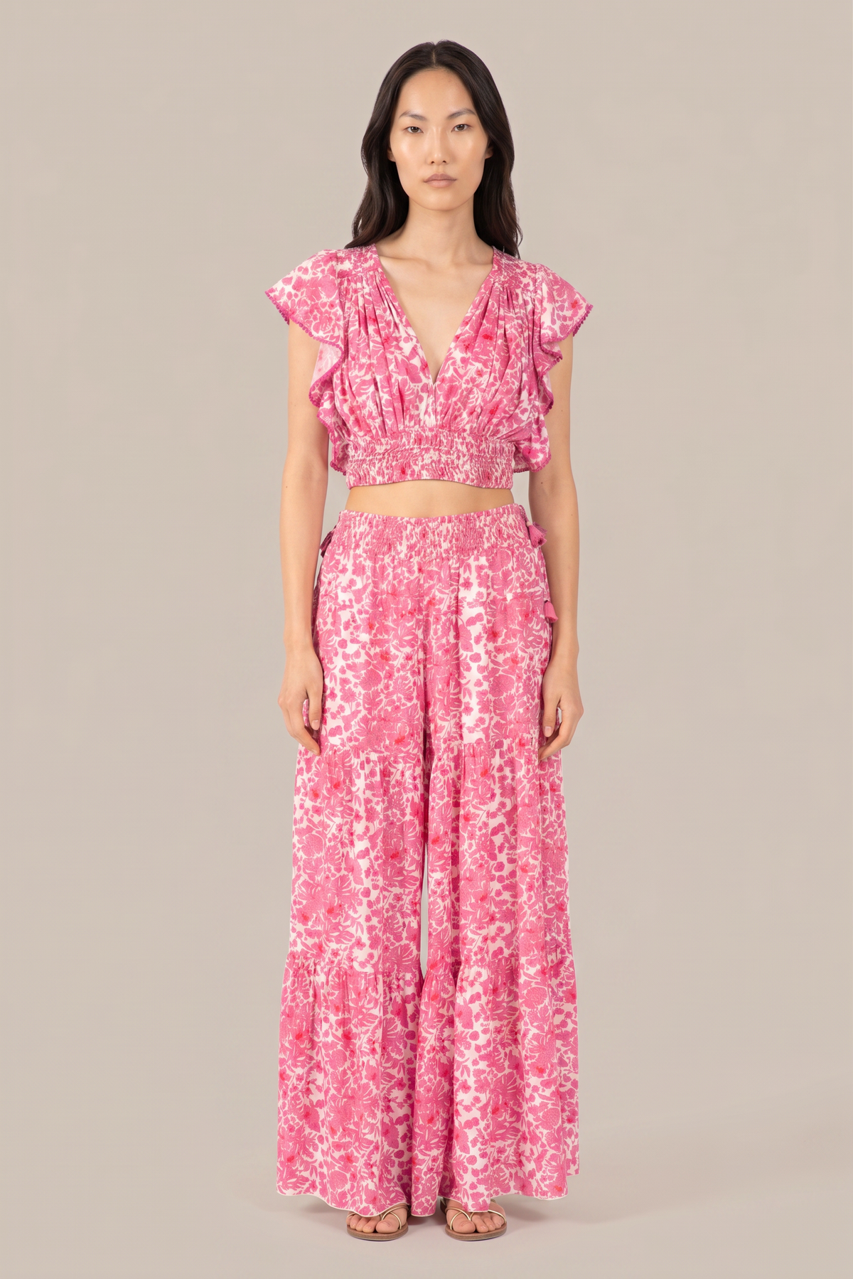 Pantalon Soledad - Pink Aquaflora