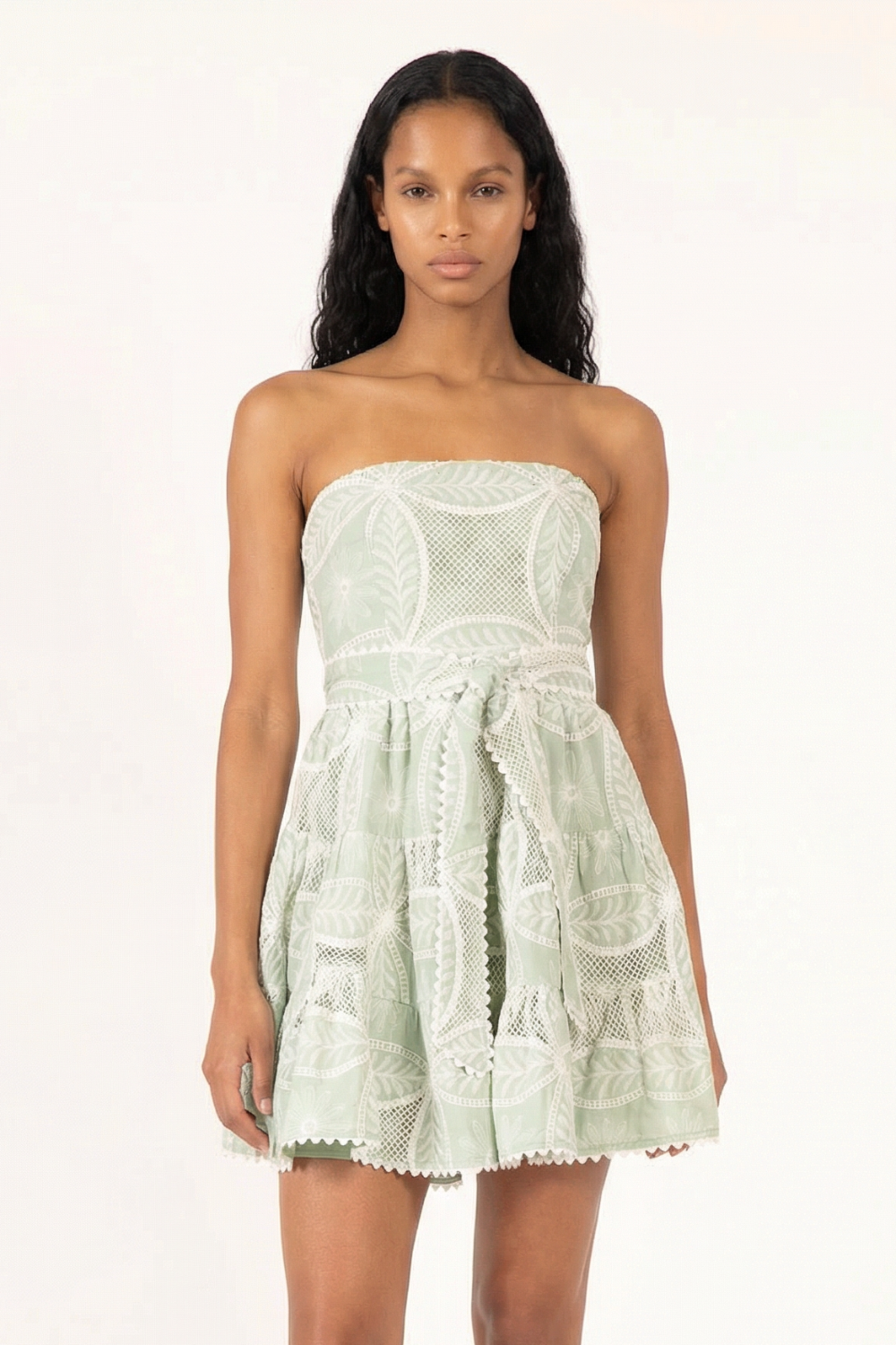 Sage bandeau dress – Bandeau Dress Christine by Poupette St Barth, view 3