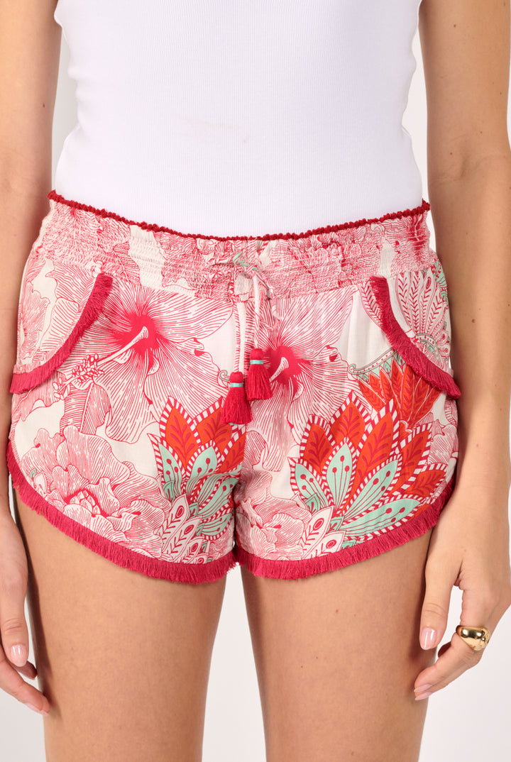 Pink Padang boxer shorts – Boxer Lulu by Poupette St Barth, view 2