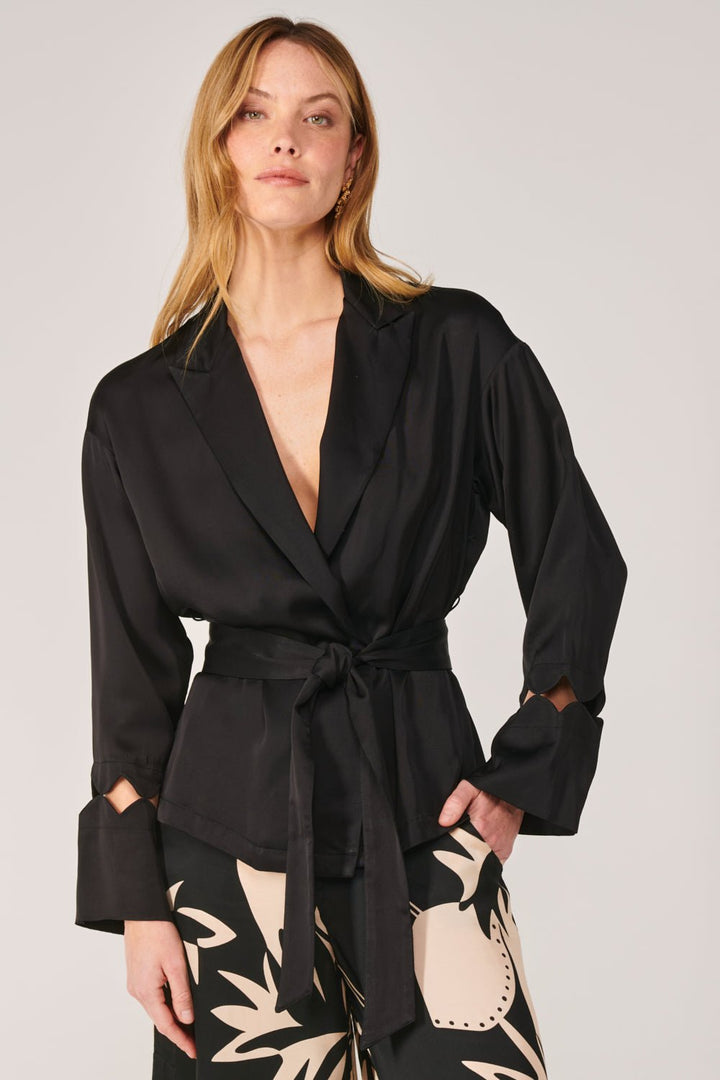 Black jacket – Jacket June by Poupette St Barth, view 2