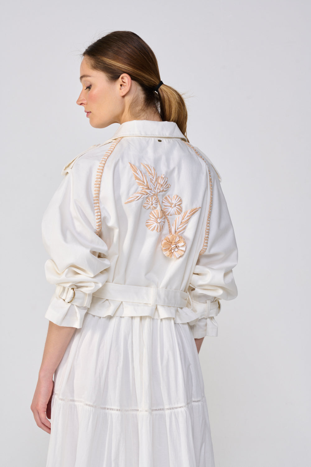 Natural White Provence jacket – Jacket Jane by Poupette St Barth, view 7