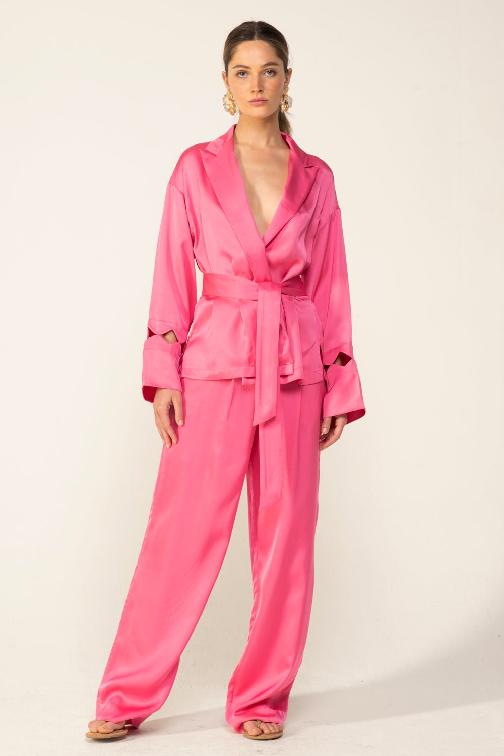 Raspberry Sorbet jacket – Jacket June by Poupette St Barth, front view