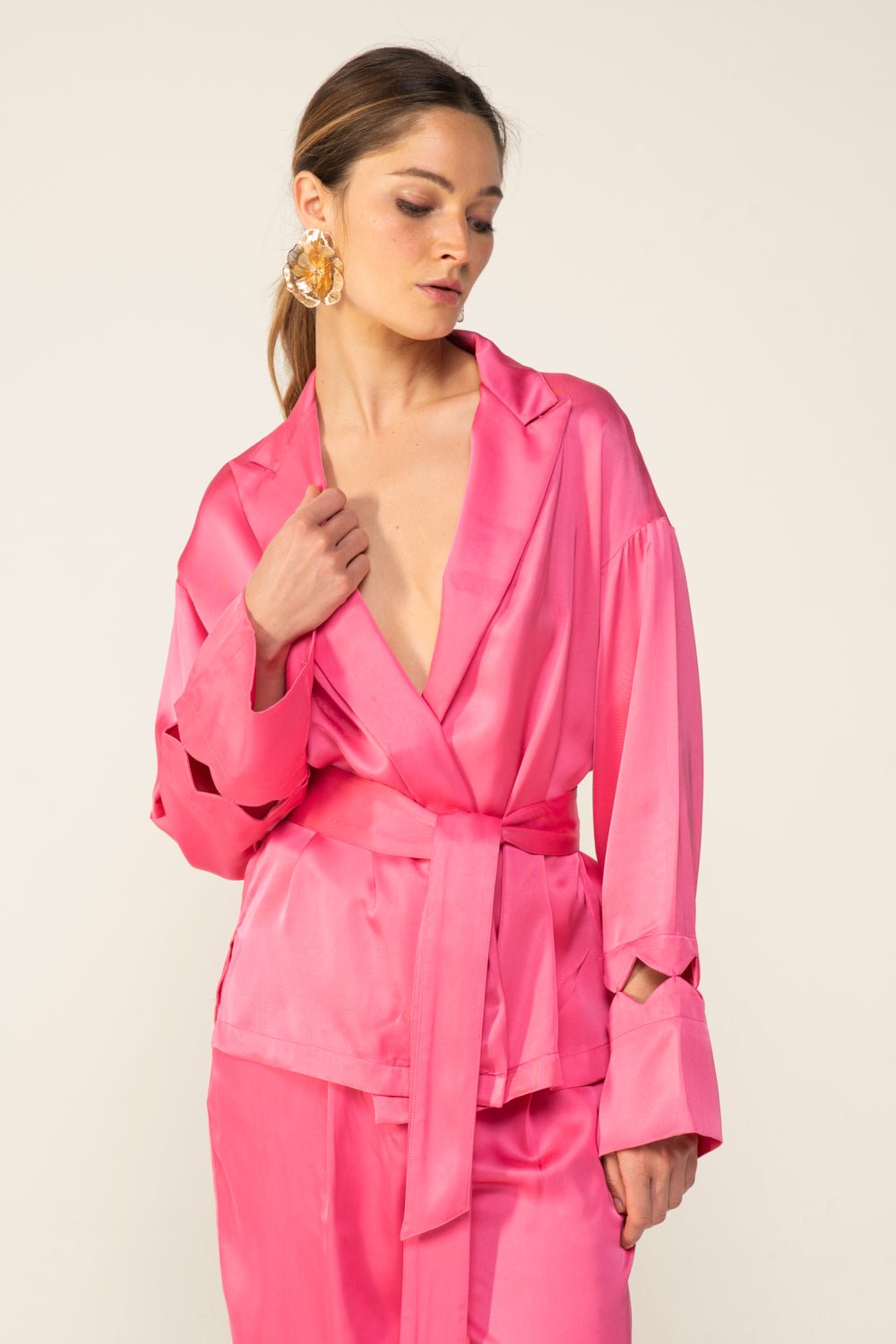 Raspberry Sorbet jacket – Jacket June by Poupette St Barth, view 2