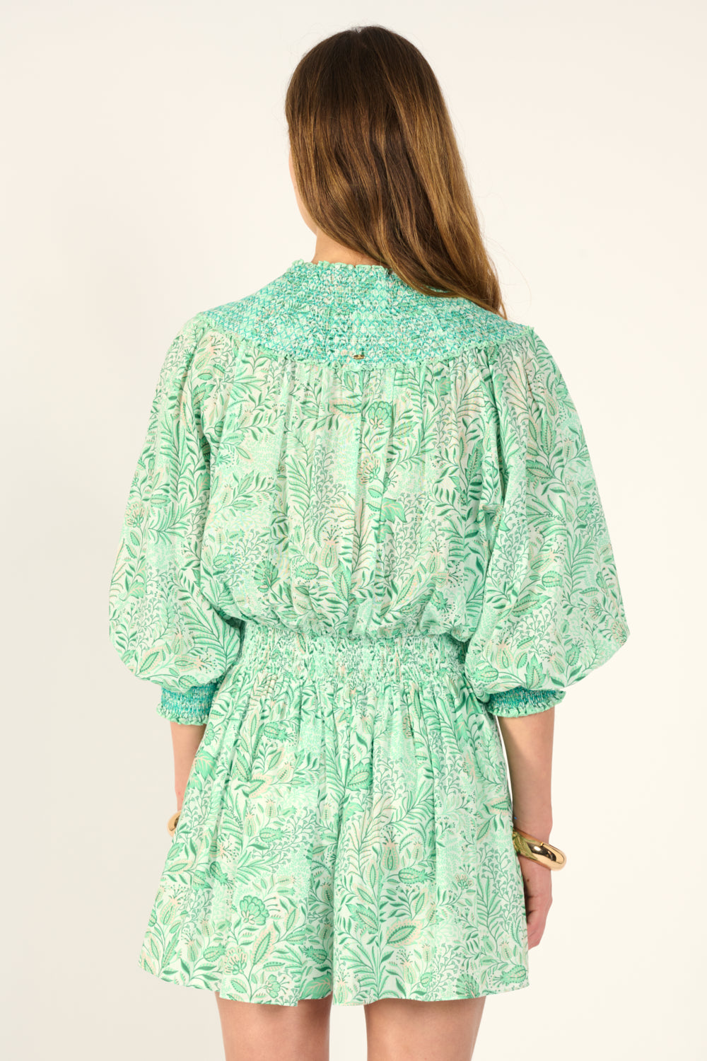 Green Palmarosa jumpsuit – Short Jumpsuit Janna by Poupette St Barth, view 8