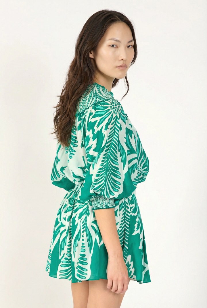 Mint Cartagena jumpsuit – Short Jumpsuit Janna by Poupette St Barth, view 2