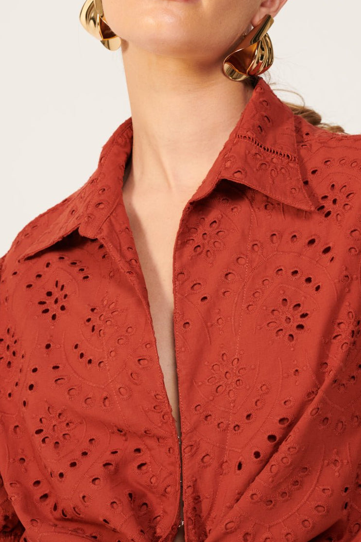 Short Jumpsuit Livia - Paprika | Poupette St Barth