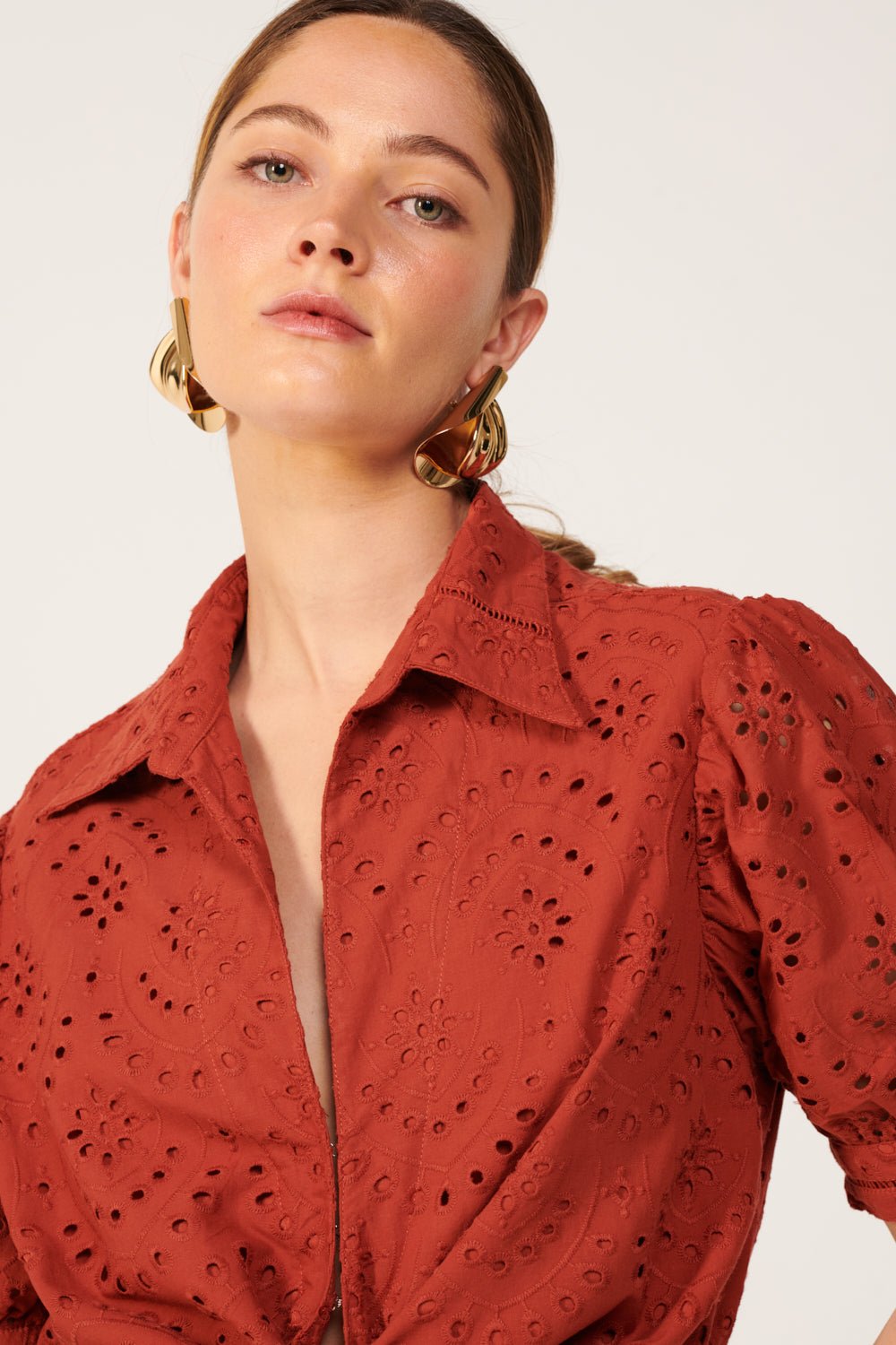 Paprika jumpsuit – Short Jumpsuit Livia by Poupette St Barth, view 3