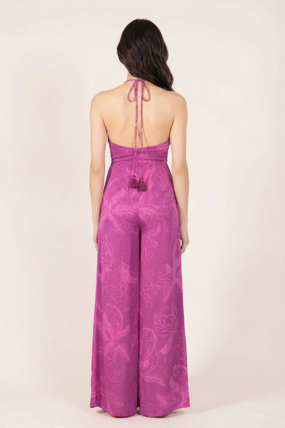 Purple Reef jumpsuit – Long Jumpsuit Cilia by Poupette St Barth, view 4